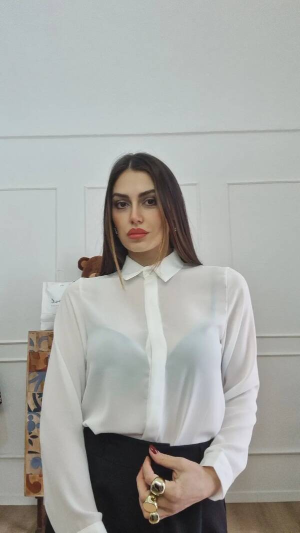 Camicia basica bianca